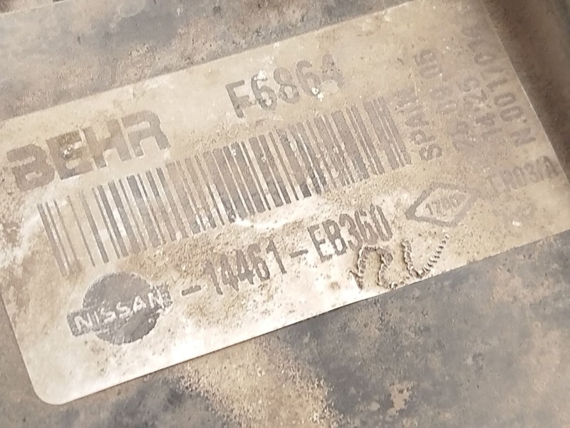 Recambio de intercooler para nissan pathfinder iii (r51) 2.5 dci 4wd referencia OEM IAM 14461EB360  