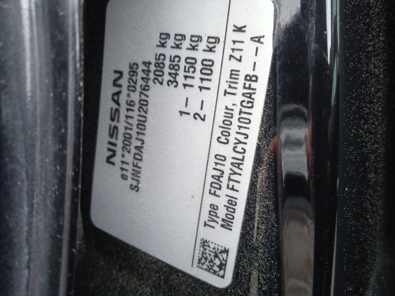 nissan qashqai i (j10, nj10) del año 2010