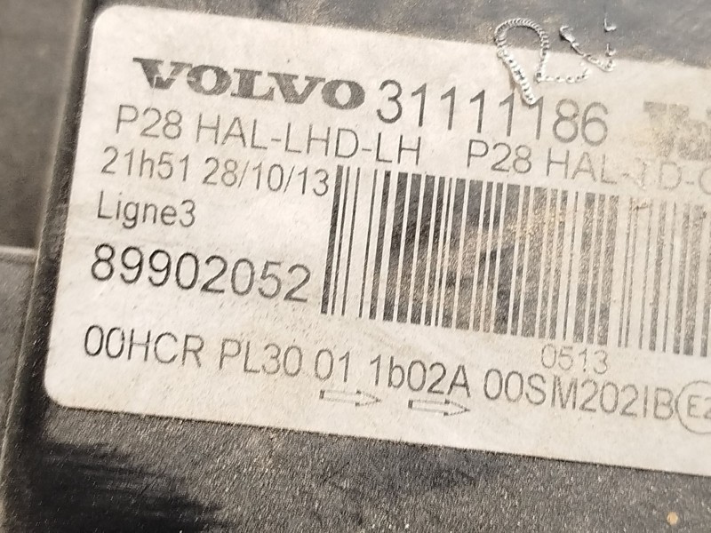 Recambio de faro izquierdo para volvo xc90 i (275) d5 awd referencia OEM IAM 31111186  89902052