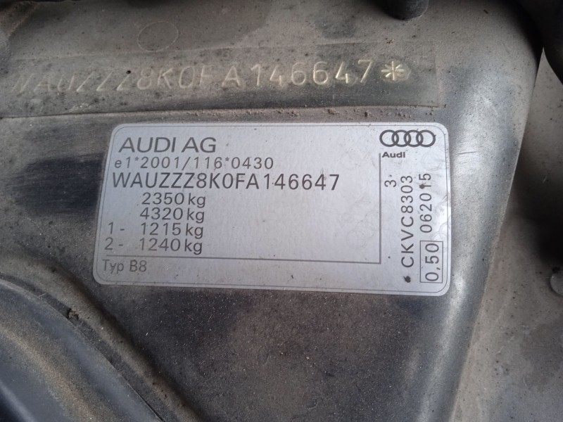 audi a4 b8 avant (8k5) del año 2015