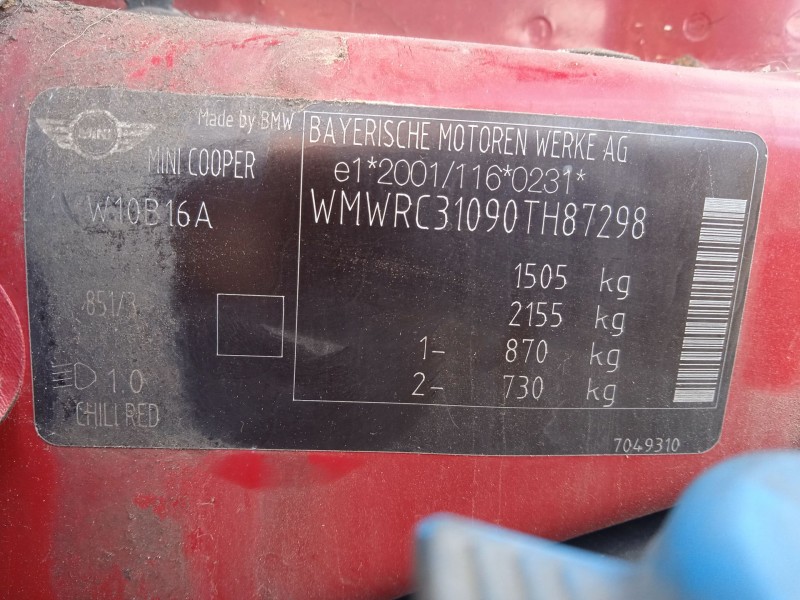 mini mini (r50, r53) del año 2006