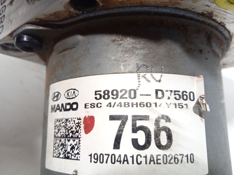 Recambio de abs para hyundai tucson (tl, tle) 1.6 crdi referencia OEM IAM 58920D7560 BE6009Y101 BH6014Y151