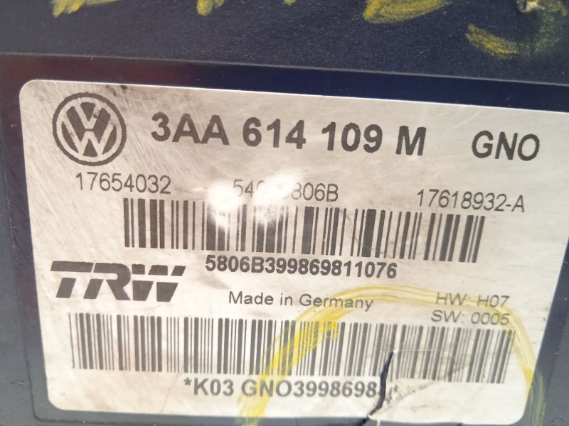 Recambio de abs para volkswagen passat lim. (362) edition bluemotion referencia OEM IAM 3AA614109M 54085806B 17654032