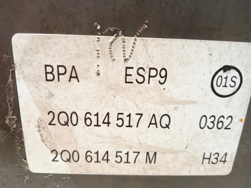 Recambio de abs para volkswagen t-cross sport referencia OEM IAM 2Q0614517AQ 0265956687 269903