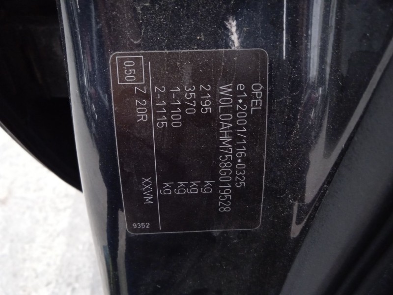 opel zafira / zafira family b (a05) del año 2007