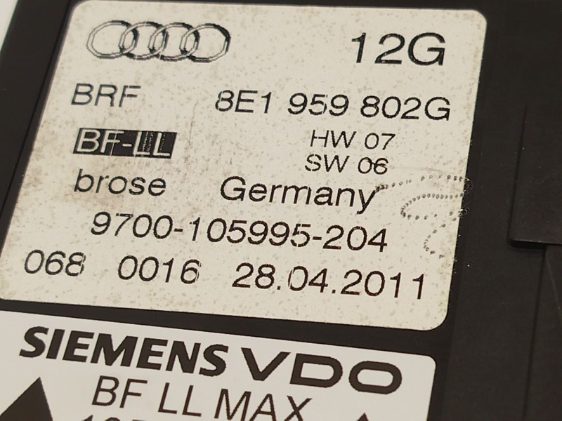 Recambio de elevalunas delantero derecho para seat exeo st (3r5) 2.0 tdi referencia OEM IAM 8E0837462C 8E1959802G 