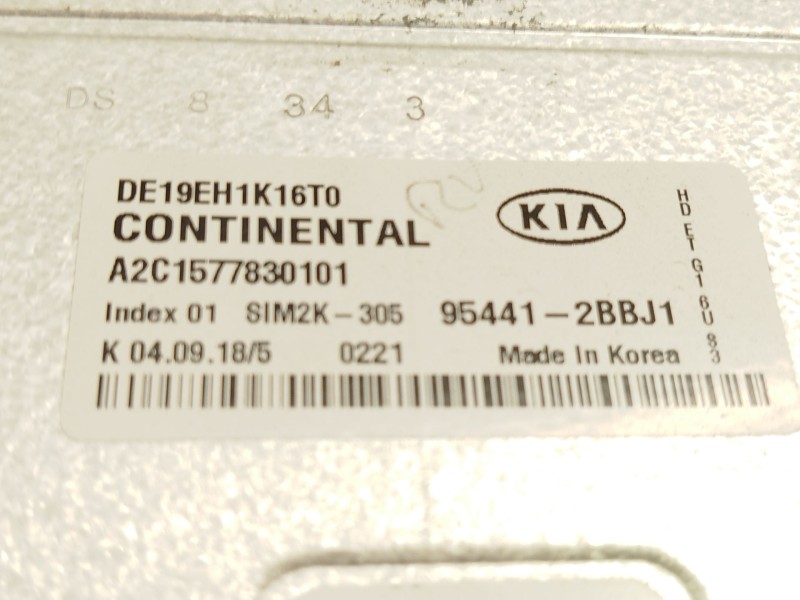 Recambio de centralita cambio automatico para kia niro (de) 1.6 gdi hybrid referencia OEM IAM 954412BBJ1  A2C1577830101