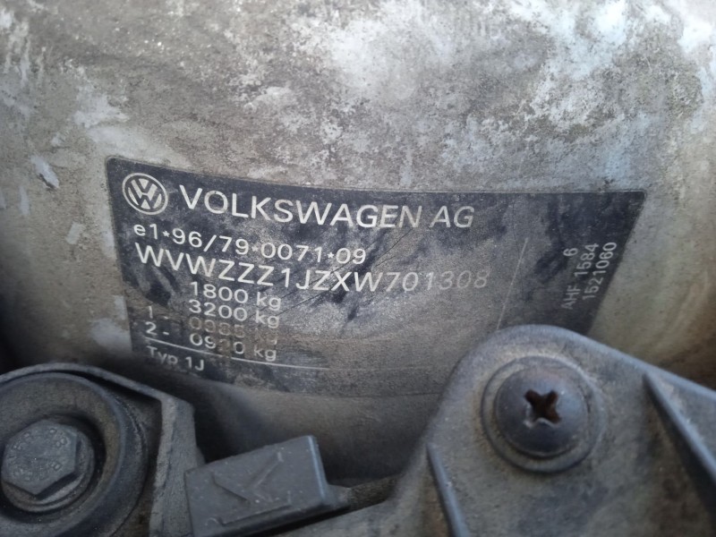 volkswagen golf iv (1j1) del año 1999