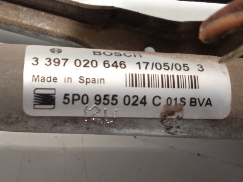 Recambio de motor limpia delantero para seat altea (5p1) 1.9 tdi referencia OEM IAM 5P0955024C 5P0955120A 3397020646