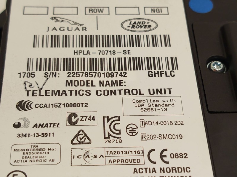 Recambio de modulo electronico para land rover discovery v (l462) 2.0 sd4 4x4 referencia OEM IAM HPLA70718SE  