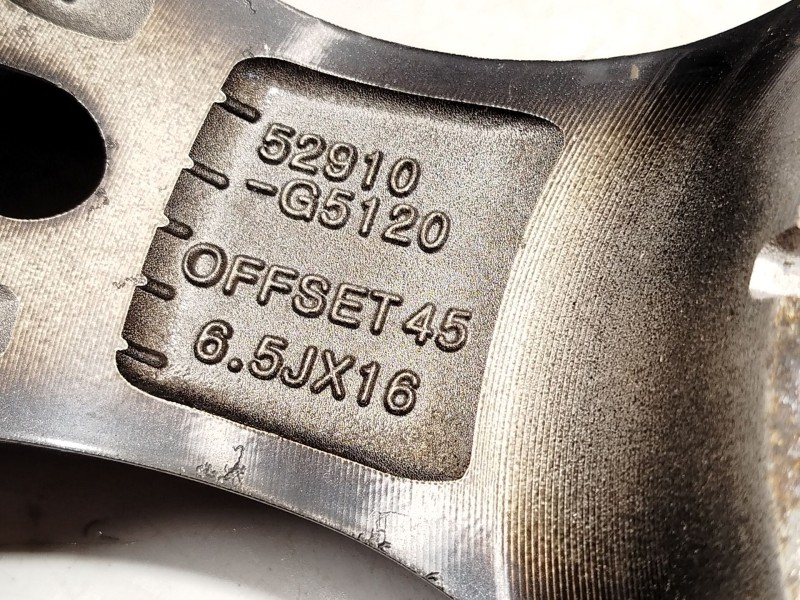 Recambio de llanta para kia niro (de) 1.6 gdi hybrid referencia OEM IAM 52910G5120  