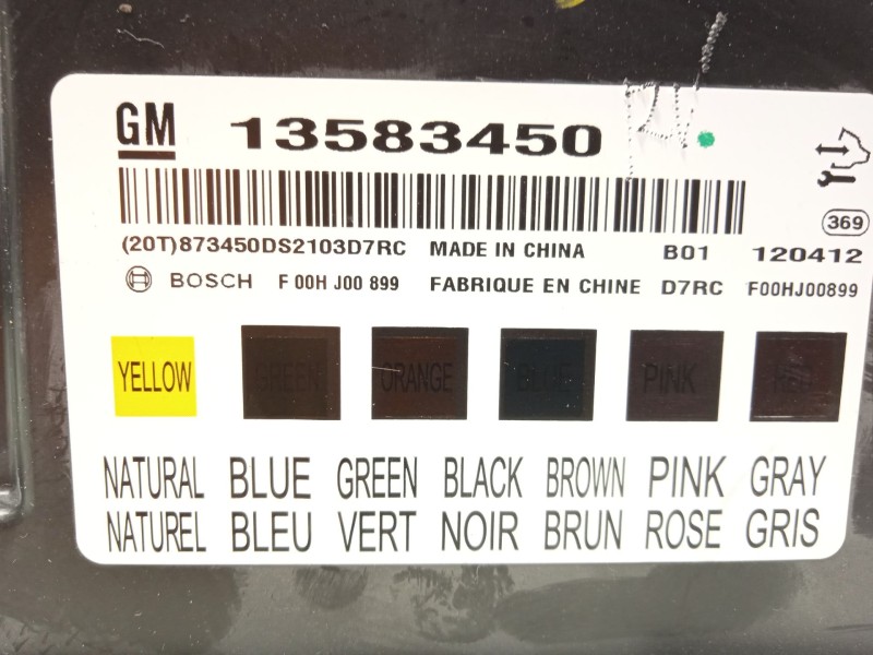 Recambio de centralita confort para chevrolet orlando (j309) 2.0 d referencia OEM IAM 13583450  F00HJ00899