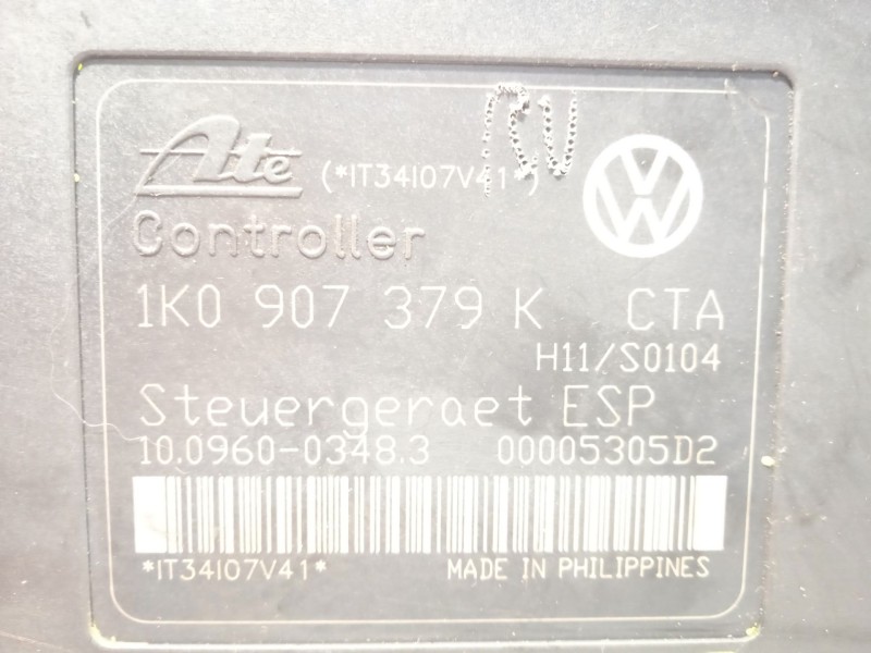 Recambio de abs para volkswagen touran (1t1, 1t2) 2.0 tdi 16v referencia OEM IAM 1K0614517H 1K0907379K 10020601064