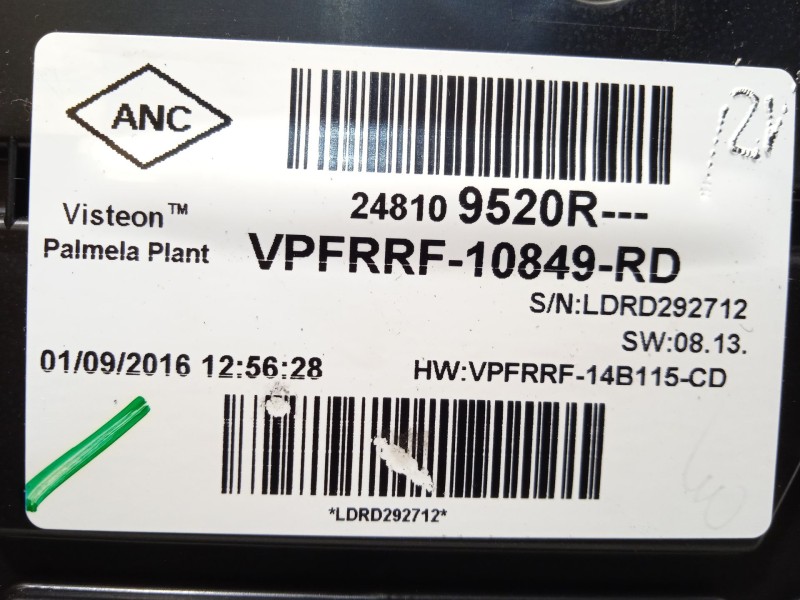 Recambio de cuadro instrumentos para renault captur i (j5_, h5_) 1.5 dci 90 referencia OEM IAM 248109520R  