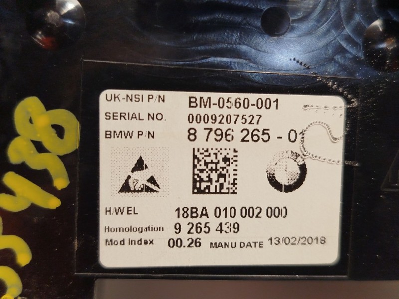 Recambio de cuadro instrumentos para mini mini (f56) cooper referencia OEM IAM 8796265 62105A5C5F6 