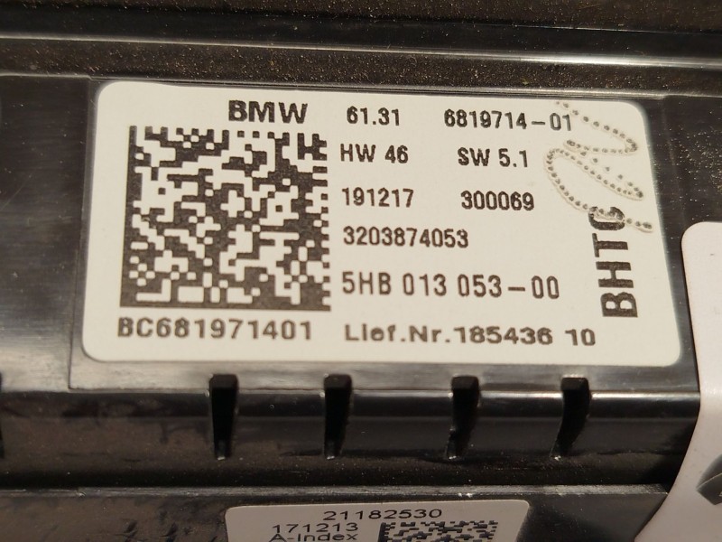 Recambio de mando climatizador para mini mini (f56) cooper referencia OEM IAM 61316819714  5HB013053