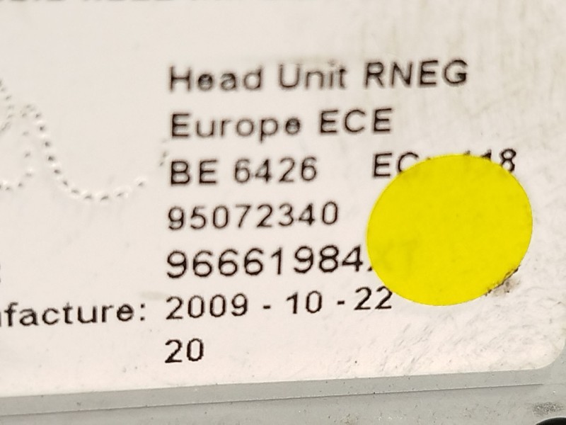 Recambio de sistema navegacion gps para peugeot 5008 (0u_, 0e_) 1.6 16v referencia OEM IAM 96661984XT  