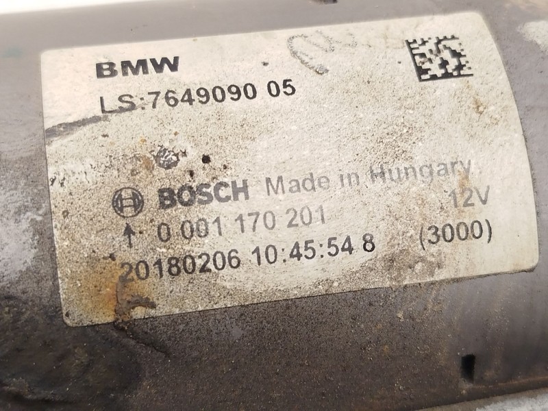 Recambio de motor arranque para mini mini (f56) cooper referencia OEM IAM 7649090 12417649090 0001170201