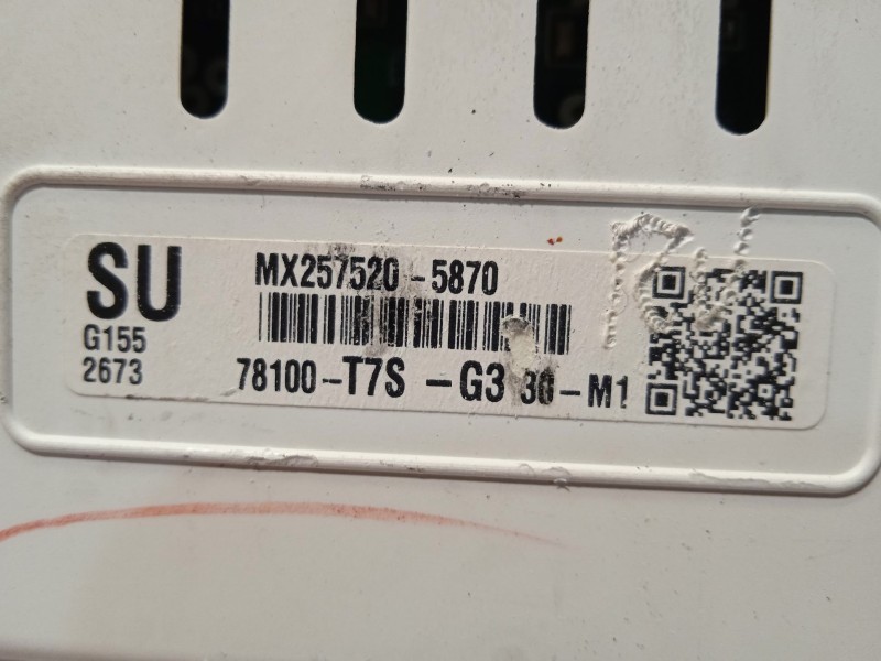 Recambio de cuadro instrumentos para honda hr-v (ru) 1.5 (ru1) referencia OEM IAM 78100T7SG33 78100T7SG330M1 2575205870
