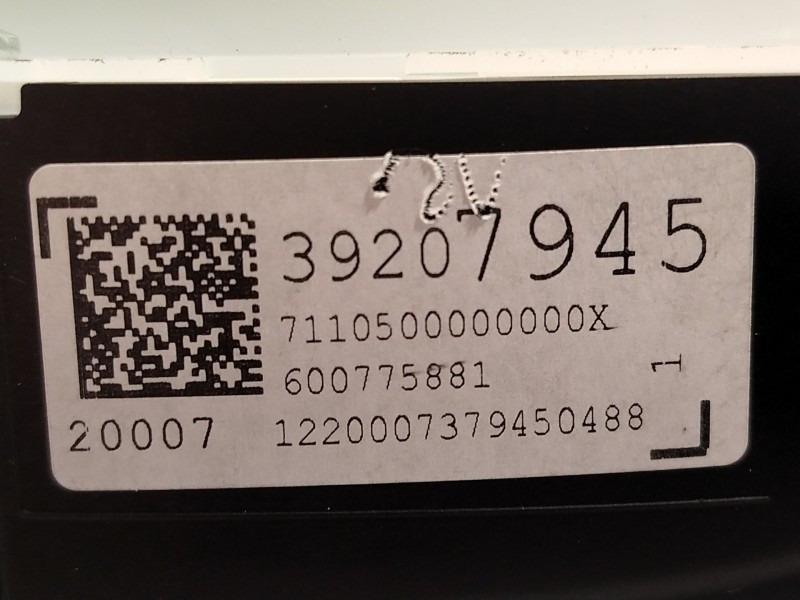 Recambio de cuadro instrumentos para opel astra k (b16) 1.2 turbo (68) referencia OEM IAM 39207945  