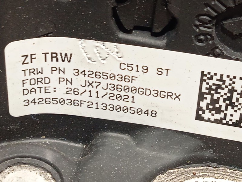 Recambio de volante para ford focus iv (hn) 1.0 ecoboost referencia OEM IAM JX7J3600GD3GRX 2542753 