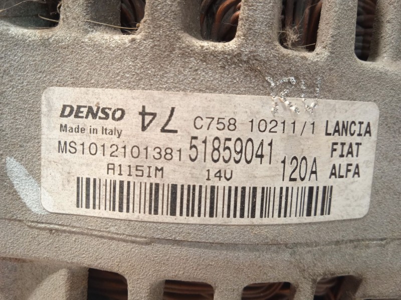 Recambio de alternador para ford ka (ru8) 1.2 referencia OEM IAM 51859041  1012101381