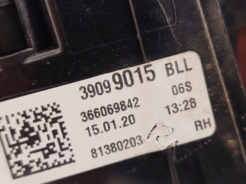 Recambio de piloto trasero derecho para opel astra k (b16) 1.2 turbo (68) referencia OEM IAM 39099015  