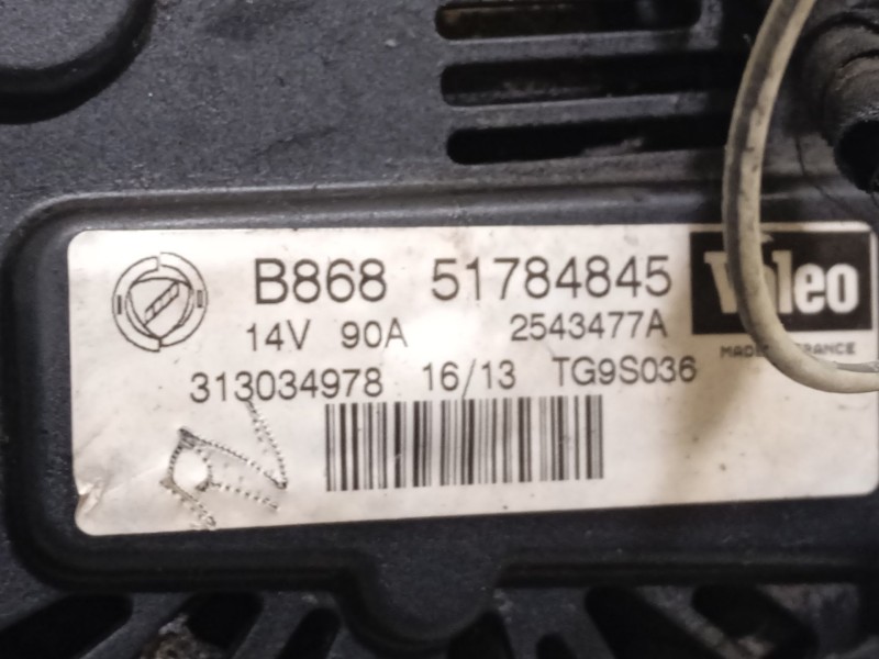 Recambio de alternador para citroën nemo 1.3 hdi fap referencia OEM IAM 51784845  tg9s036