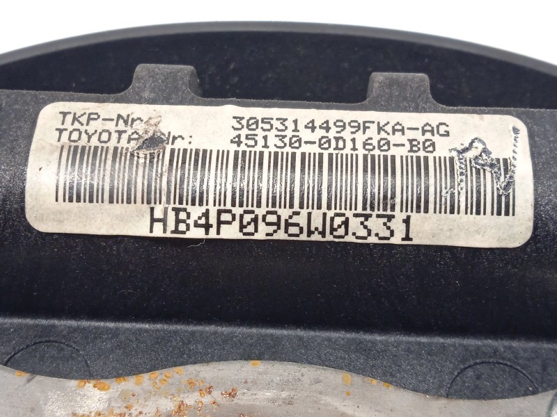 Recambio de airbag delantero izquierdo para toyota yaris 1.4 turbodiesel cat referencia OEM IAM 451300D160B0  