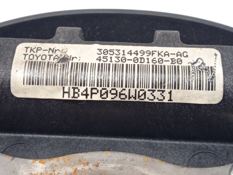 Recambio de airbag delantero izquierdo para toyota yaris 1.4 turbodiesel cat referencia OEM IAM 451300D160B0  