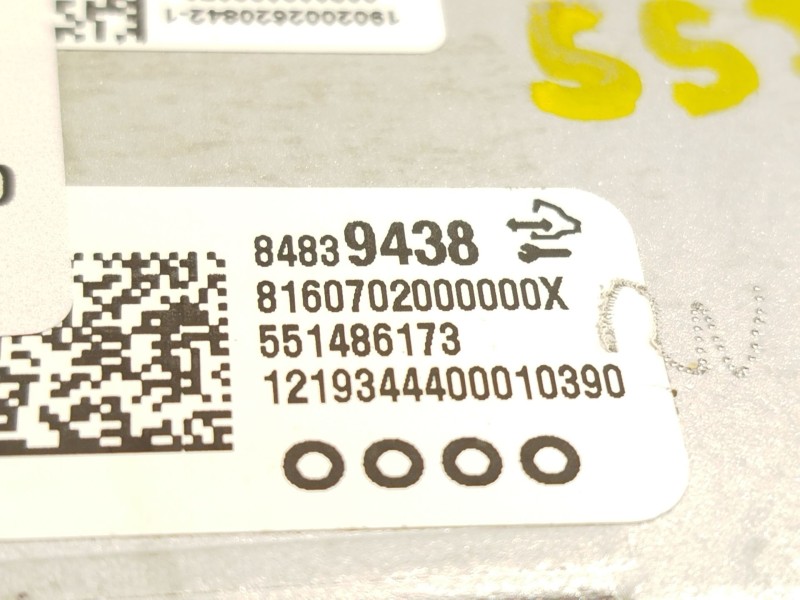 Recambio de modulo electronico para opel astra k (b16) 1.2 turbo (68) referencia OEM IAM 84839438 551486173 