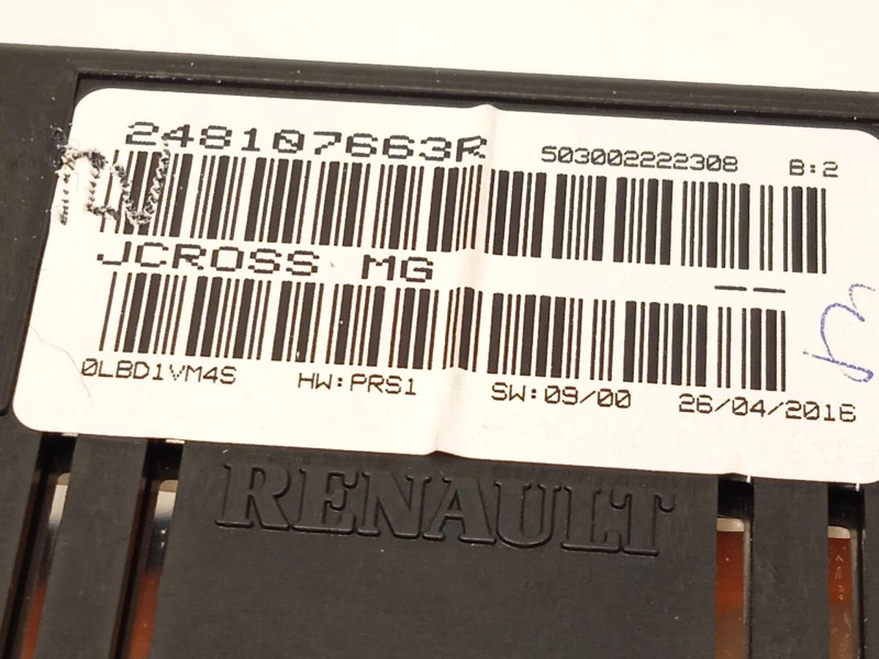 Recambio de cuadro instrumentos para renault scénic iii (jz0/1_) 1.2 tce referencia OEM IAM 248107663R 248104411R 