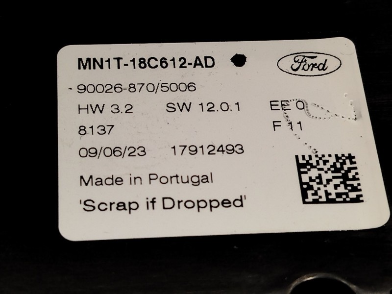 Recambio de mando climatizador para ford puma (j2k, cf7) 1.0 ecoboost referencia OEM IAM MN1T18C612AD 2638321 