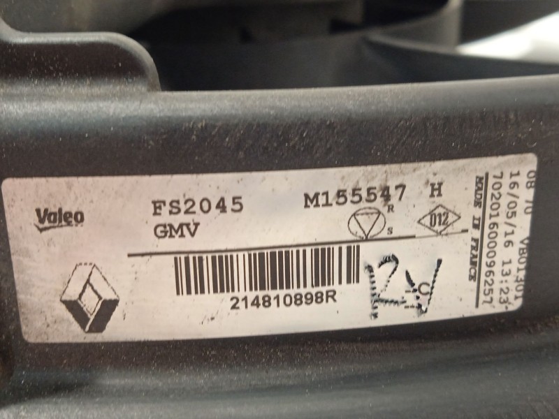 Recambio de electroventilador para renault scénic iii (jz0/1_) 1.2 tce referencia OEM IAM 214810898R  