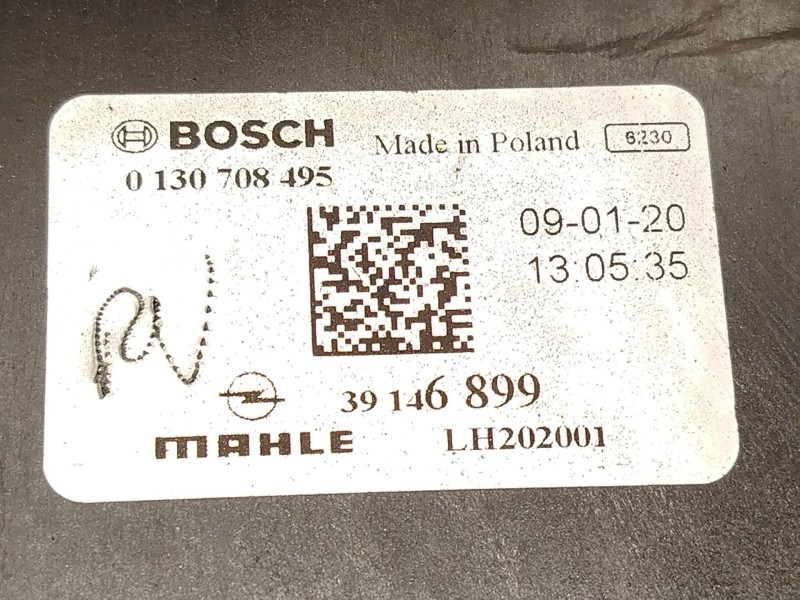 Recambio de electroventilador para opel astra k (b16) 1.2 turbo (68) referencia OEM IAM 39146899 3137234131 0130708495