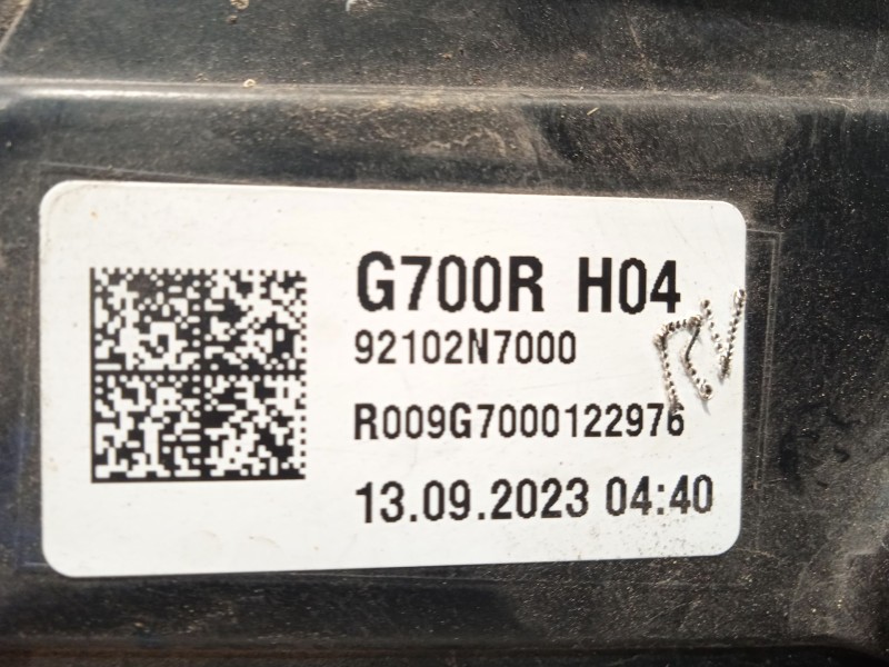 Recambio de faro derecho para hyundai tucson (nx4e, nx4a) 1.6 t-gdi referencia OEM IAM 92102N7000  