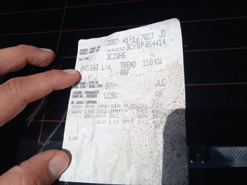 volkswagen passat b6 (3c2) del año 2005