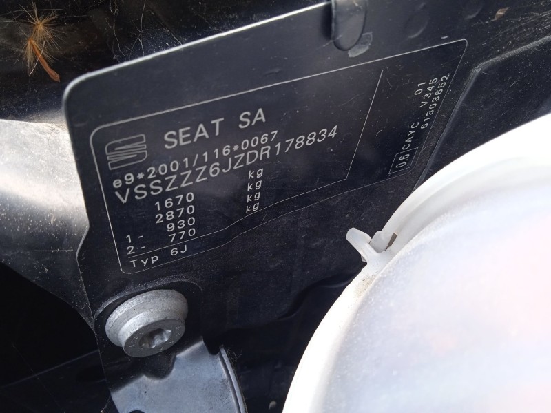 seat ibiza iv (6j5, 6p1) del año 2013