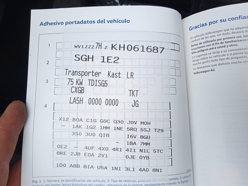 volkswagen transporter t6 furgoneta (sga, sgh, sha, shh) del año 2019