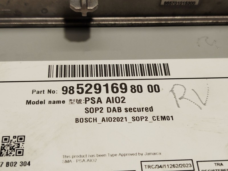 Recambio de sistema navegacion gps para opel corsa f (p2jo) 1.2 (68) referencia OEM IAM 9852916980  AI02