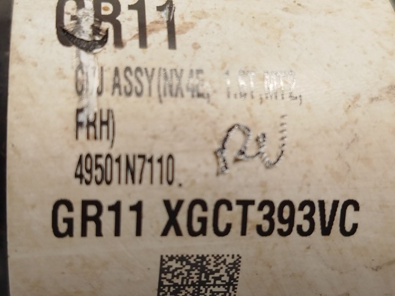 Recambio de transmision delantera derecha para hyundai tucson (nx4e, nx4a) 1.6 t-gdi referencia OEM IAM 49501N7110  