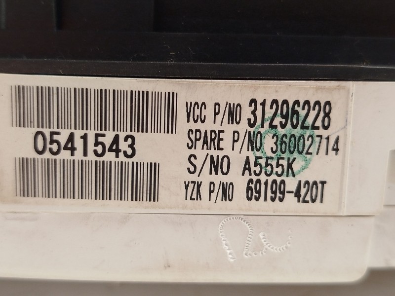 Recambio de cuadro instrumentos para volvo v50 familiar 1.6 d drive kinetic referencia OEM IAM 31296228  36002714