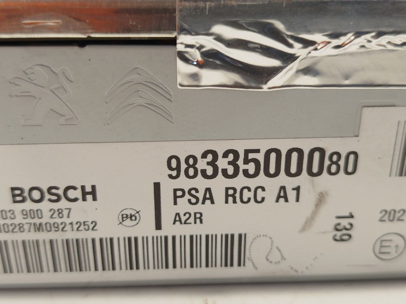 Recambio de sistema audio / radio cd para peugeot rifter 1.5 bluehdi 130 referencia OEM IAM 9833500080  7503900287