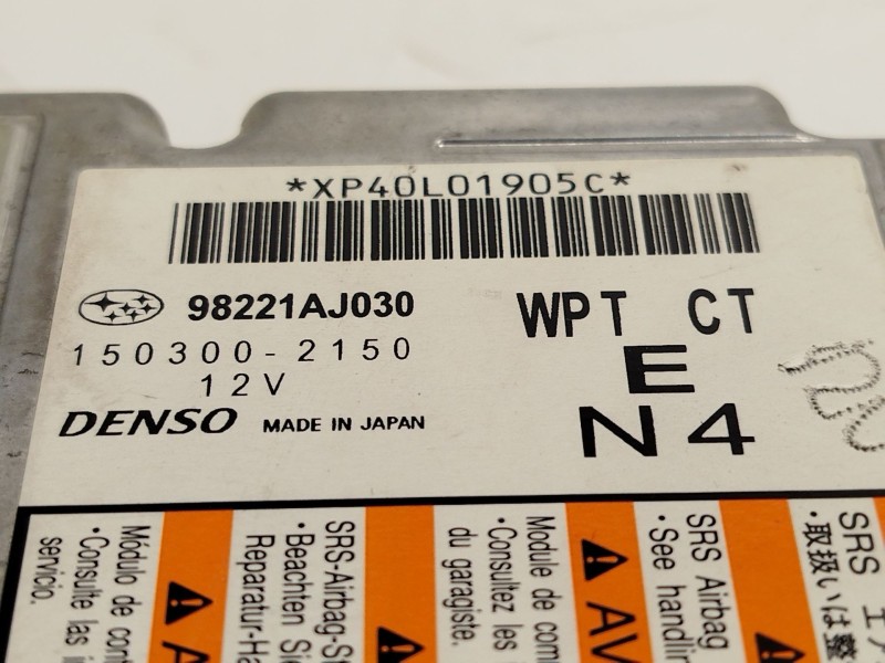 Recambio de centralita airbag para subaru legacy lim. b14 limited referencia OEM IAM 98221AJ030  1503002150