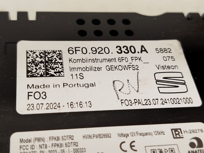 Recambio de cuadro instrumentos para seat arona (kj7, kjp) 1.0 tsi referencia OEM IAM 6F0920330A  