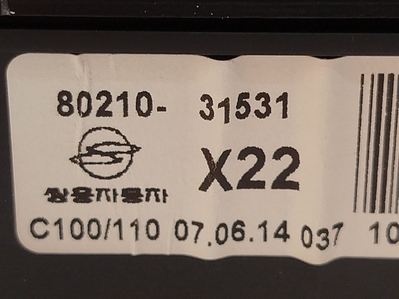 Recambio de cuadro instrumentos para ssangyong actyon i 2.0 xdi referencia OEM IAM 8021031531  