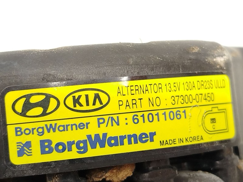 Recambio de alternador para hyundai kona (os, ose, osi) 1.0 t-gdi referencia OEM IAM 3730007450  61011061
