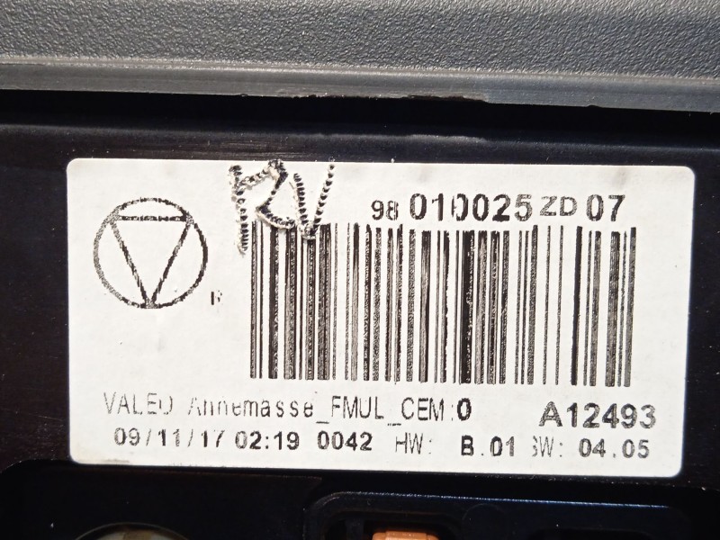 Recambio de pantalla multifuncion para citroën c4 cactus feel referencia OEM IAM 9811486280 98010025ZD 