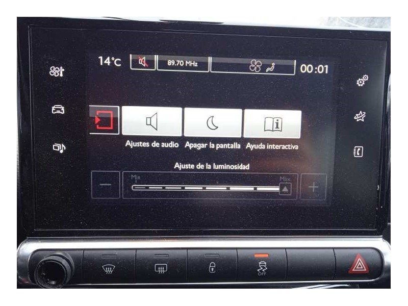 Recambio de pantalla multifuncion para citroën c4 cactus feel referencia OEM IAM 9811486280 98010025ZD 