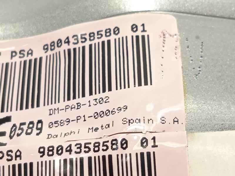 Recambio de kit airbag para citroën c4 cactus feel referencia OEM IAM 9804358580 98012181ZD 9812824480